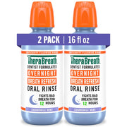 TheraBreath Overnight Mouthwash, Chamomile Mint Flavor, 16 fl oz (Pack of 2)