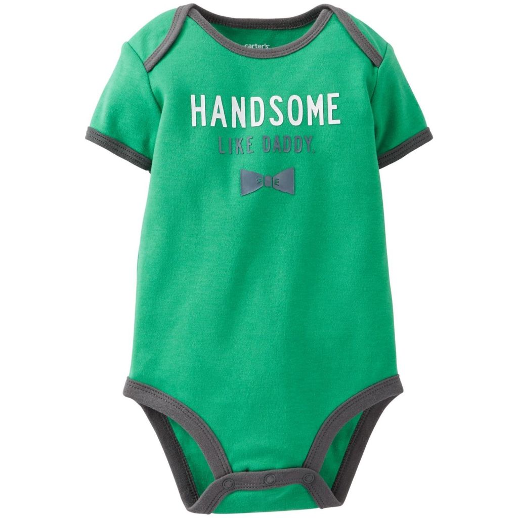 Carter's "Handsome Like Daddy" Bodysuit - Green, NB