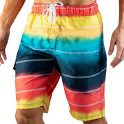 Kanu Surf Men's Flex Swim Trunks (Regular & Extended Sizes), Apollo Multi, Small