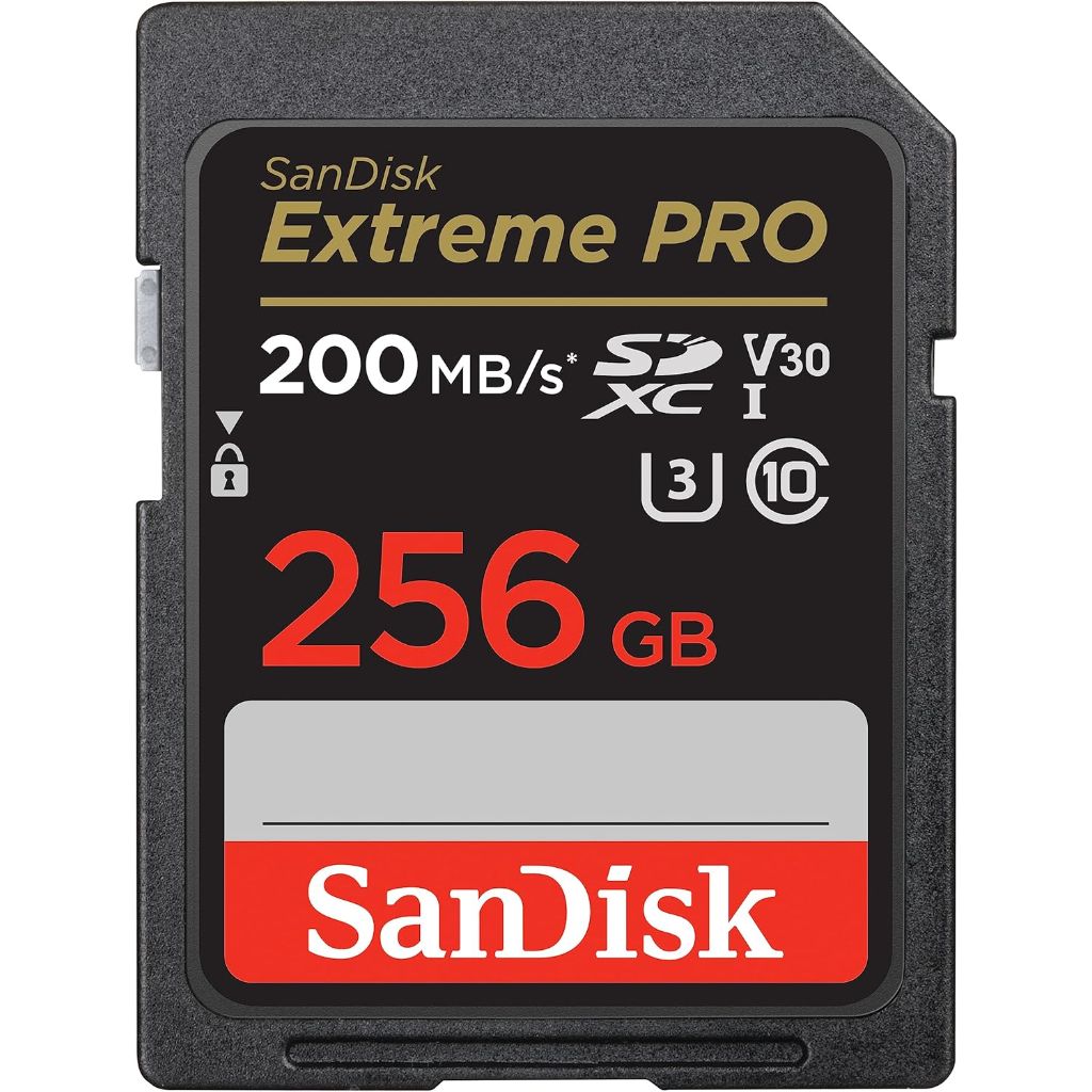SanDisk 256GB Extreme PRO SDXC UHS-I Memory Card -Dark gray/Black
