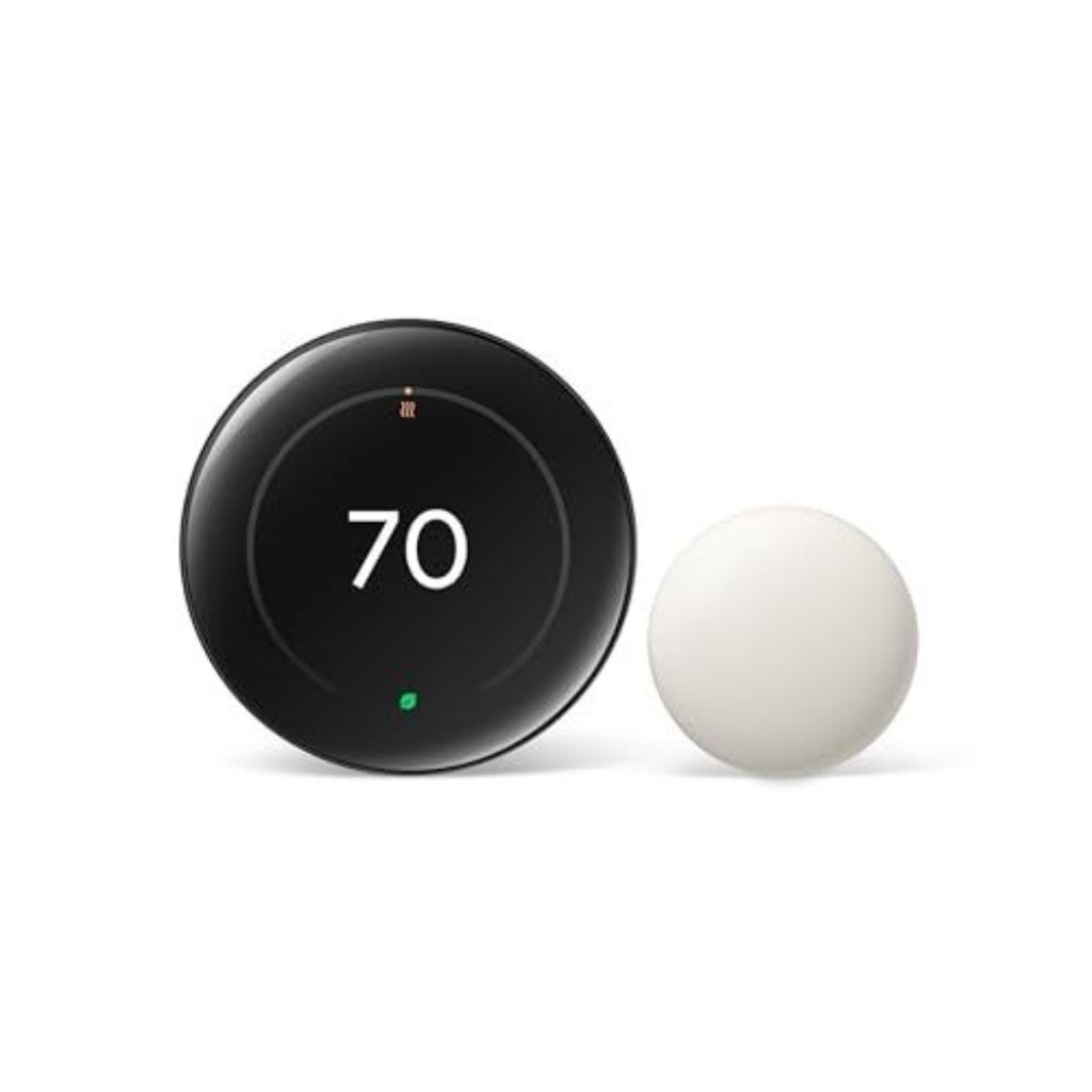 Google Nest Learning Thermostat 4thGen + Nest Temperature Sensor 2ndGen Obsidian