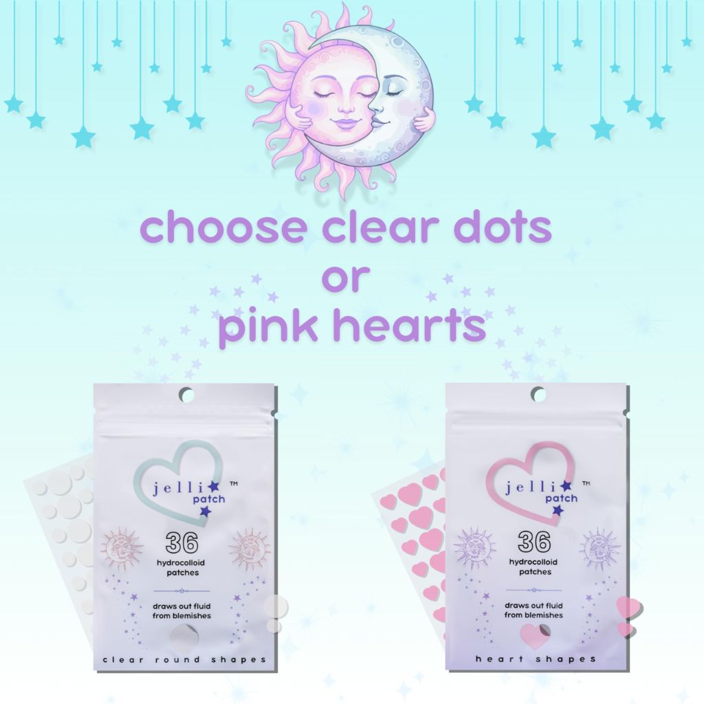 Jelli Patch Pimple Patches For Face - Acne Skincare Sticker - Hydrocolloid - Unscented - 36 Count - Dot