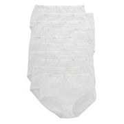 Hanes Women's 10pk Briefs Breathable Cotton Moisture Wicking Underwear - White 10