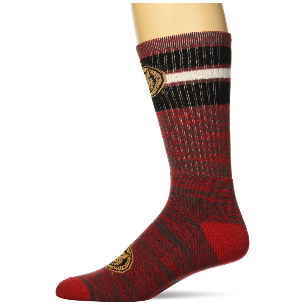 SZ L, For Bare Feet Men's NHL Ottawa Senators First String Crew Sock Team Color