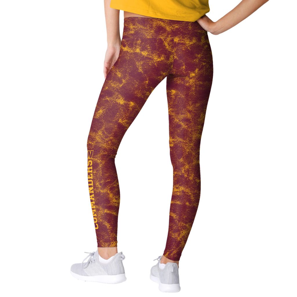 FOCO Washington Commanders NFL Womens Team Color Cloud Leggings - X-Large