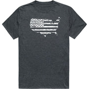 Rapiddominance Distressed Tee, Heather Charcoal, H.Charcoal, M