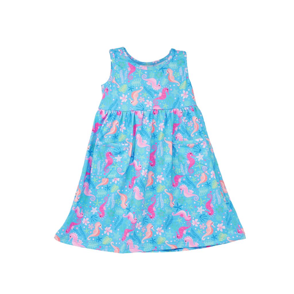 Flap Happy Baby Girls' Dahlia Dress | Children's Sun Dress with Pockets( Size 3)