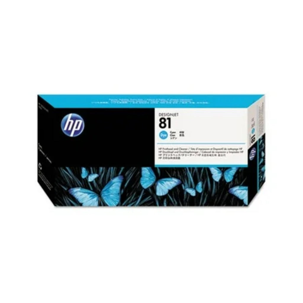 HP 81 Cyan Cyan Printhead and Cleaner C4951A