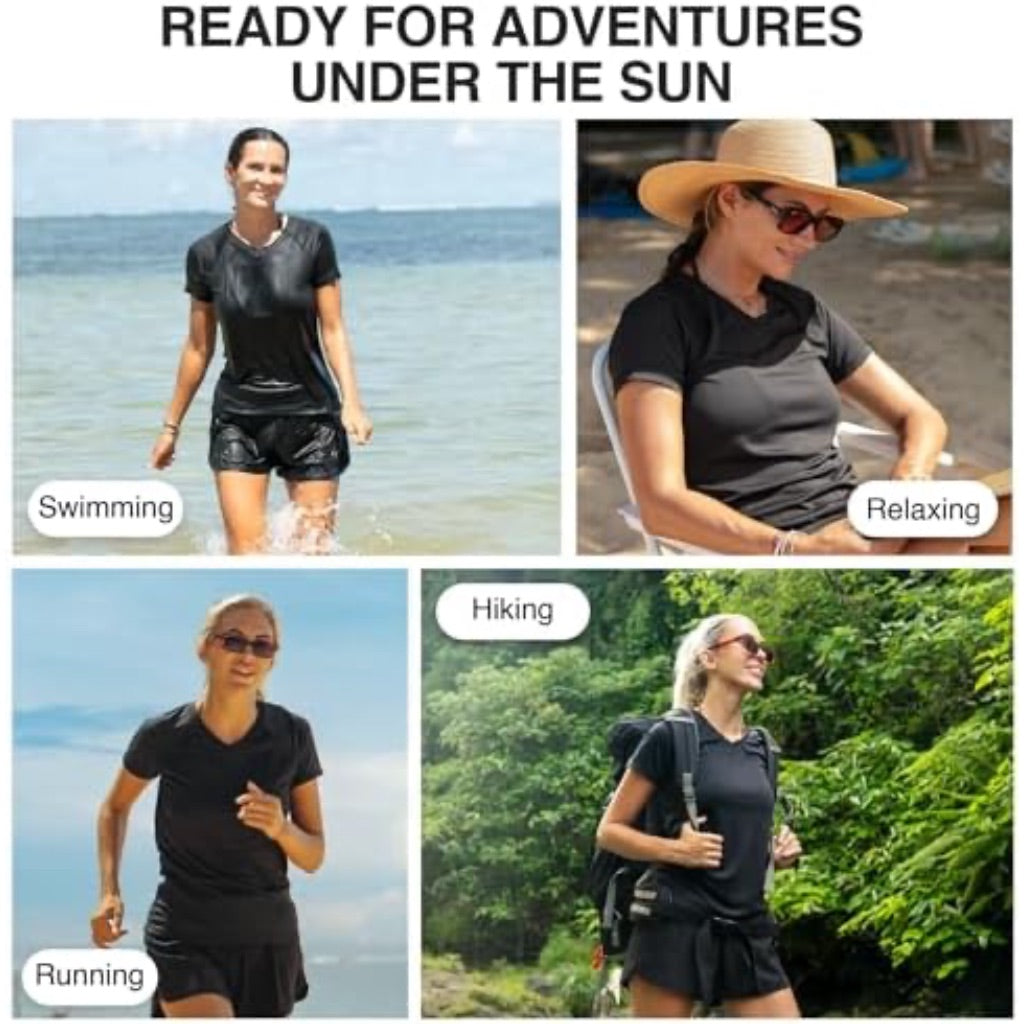 Kanu Surf womens Upf 50+ Short Sleeved Active Swim Shirt Rashguard & Workout Top XL