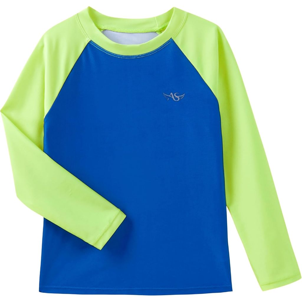 Angel season Rash Guard for Boys UPF 50+ Swim Shirt Long Sleeve Bathing Suit Summer UV Protection Sun Shirts Rashgurad 4T