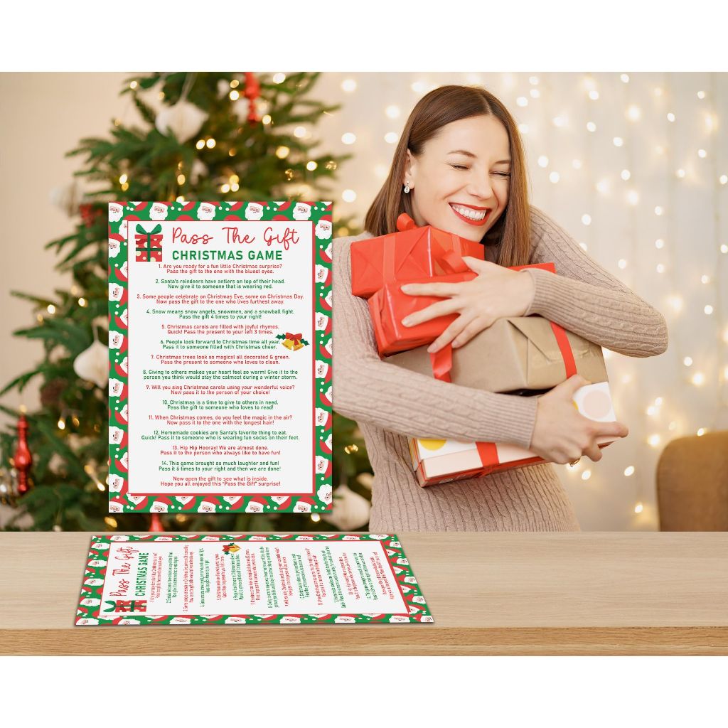 OXEDP Christmas Pass The Gift Game Instructions SDPG01