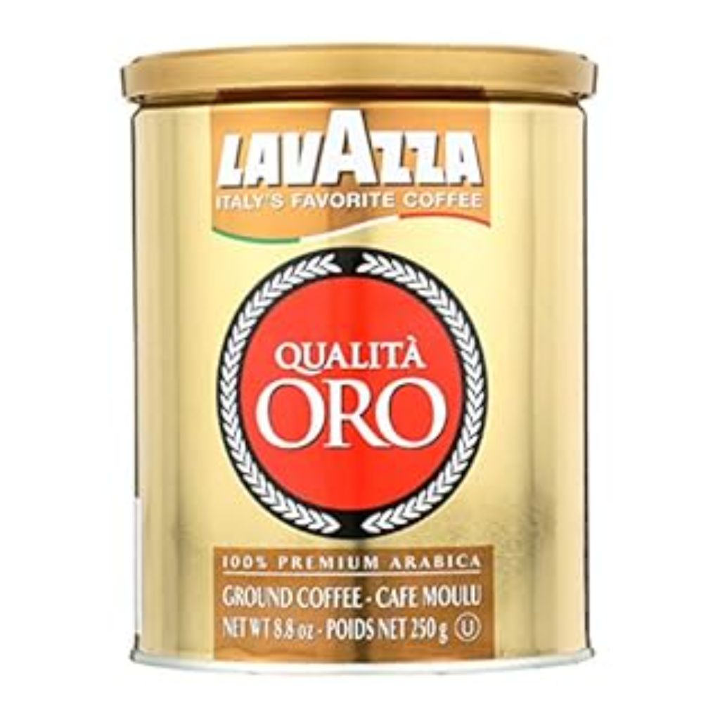Lavazza Qualità Oro Ground Coffee  Medium Roast  100% Arabica  8.8 oz Tin