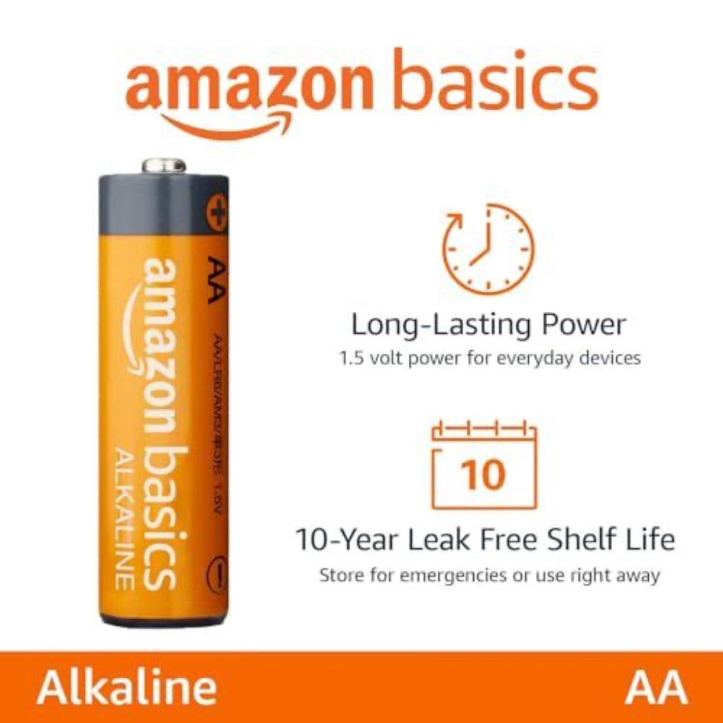 Amazon Basics High-Performance Alkaline Batteries - AA - 36 Pack