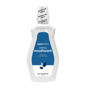 Amazon Basics Teeth Whitening Mouthwash, Clean Mint, 32 Fluid Ounces