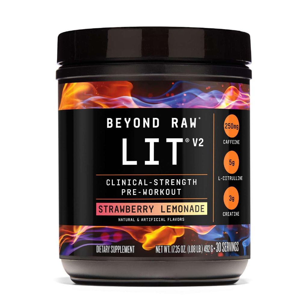 Beyond Raw LIT Pre-Workout - Strawberry Lemonade (30 Servings)