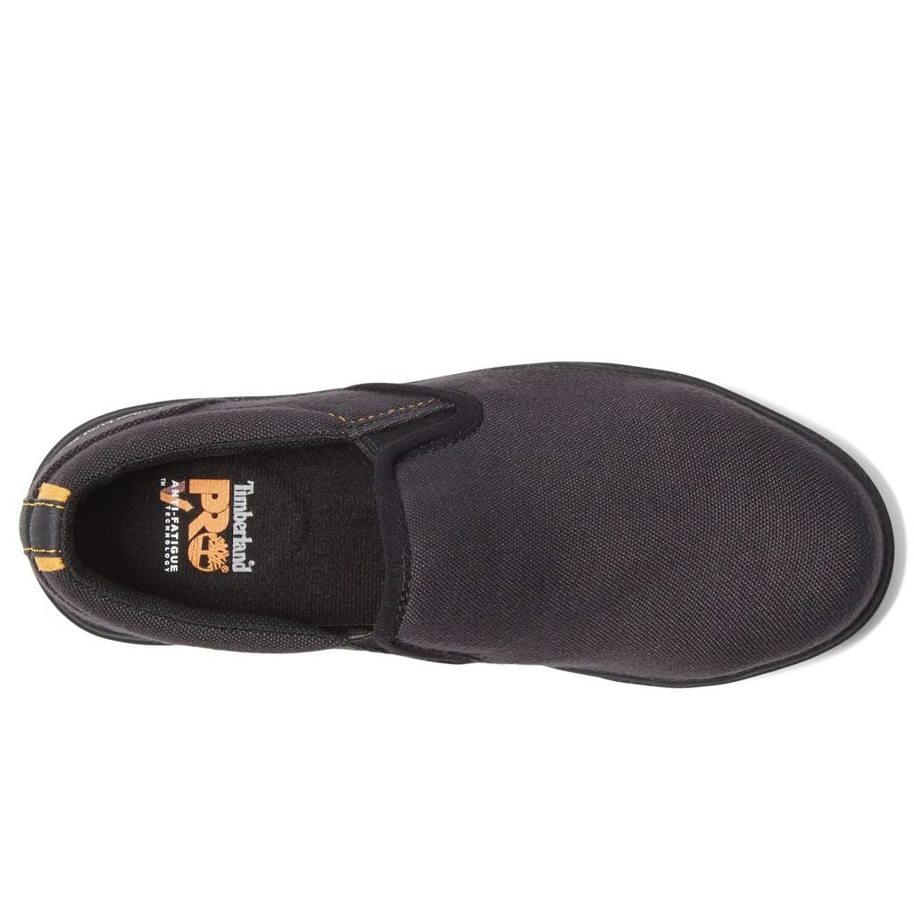 Timberland PRO Men's Berkley Slip-On Composite Safety Toe Industrial Casual Work Shoe, Grey/Yellow, 5M