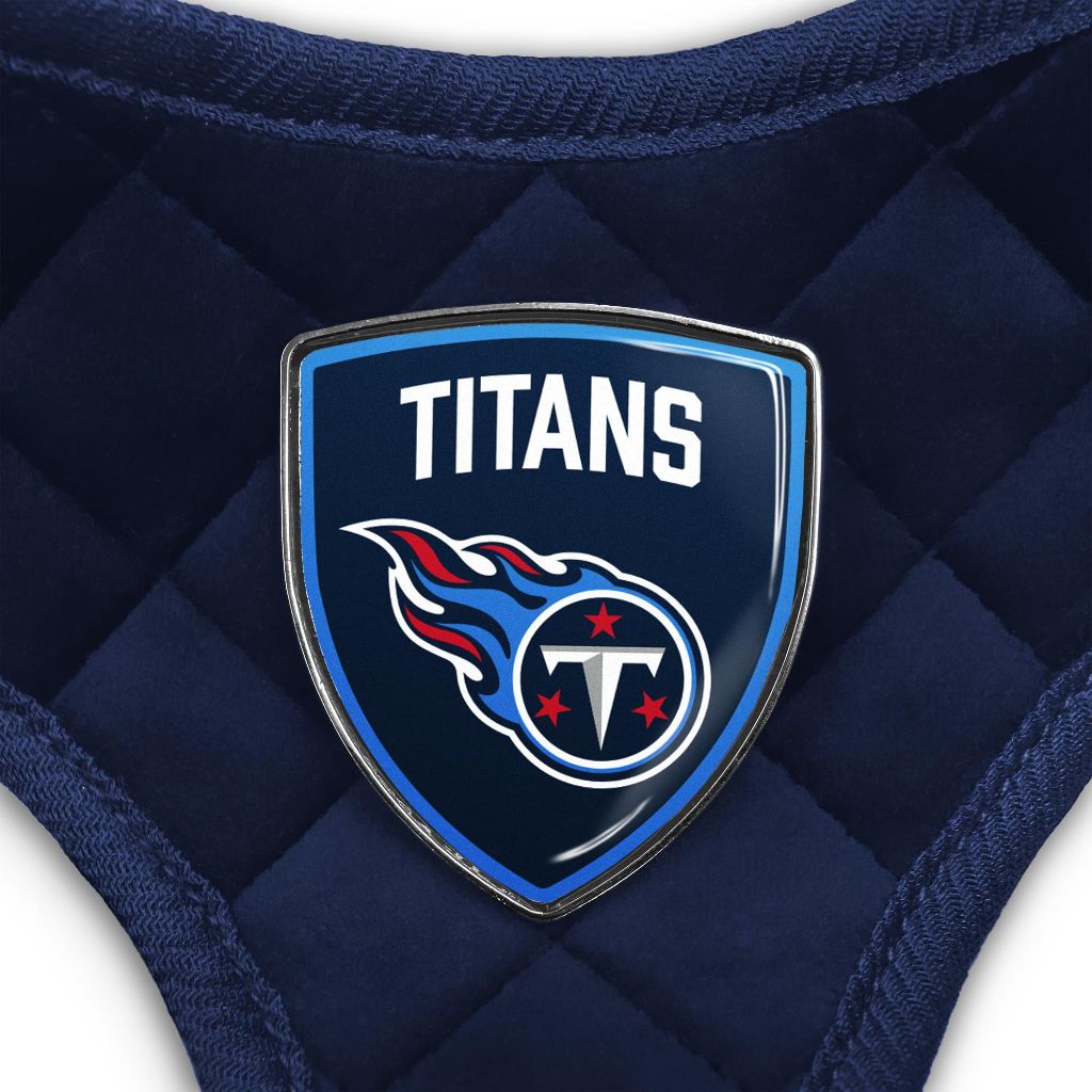 Littlearth NFL Tennessee Titans Velvet Pet Harness, Large