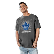 Toronto Maple Leafs NHL Officially Licensed T-Shirt Ringspun Electric Black, Small