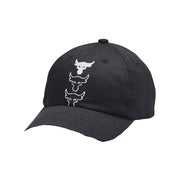 SZ OS, Under Armour Unisex-Youth Project Rock Adjustable Hat, (003) Black/White/White