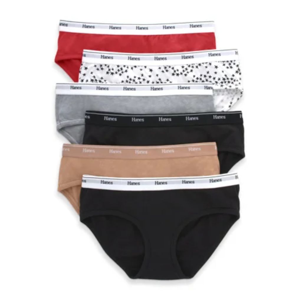 Hanes Women's Hipster Underwear - Size Medium (6 Pair)