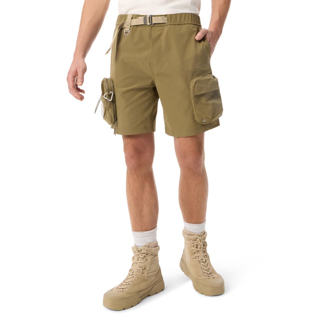Cross-eyed Moose Men's Boombox Short with Crossbuddy Bag Detachable Cargo Pockets Standard, Dusky Green, XXL