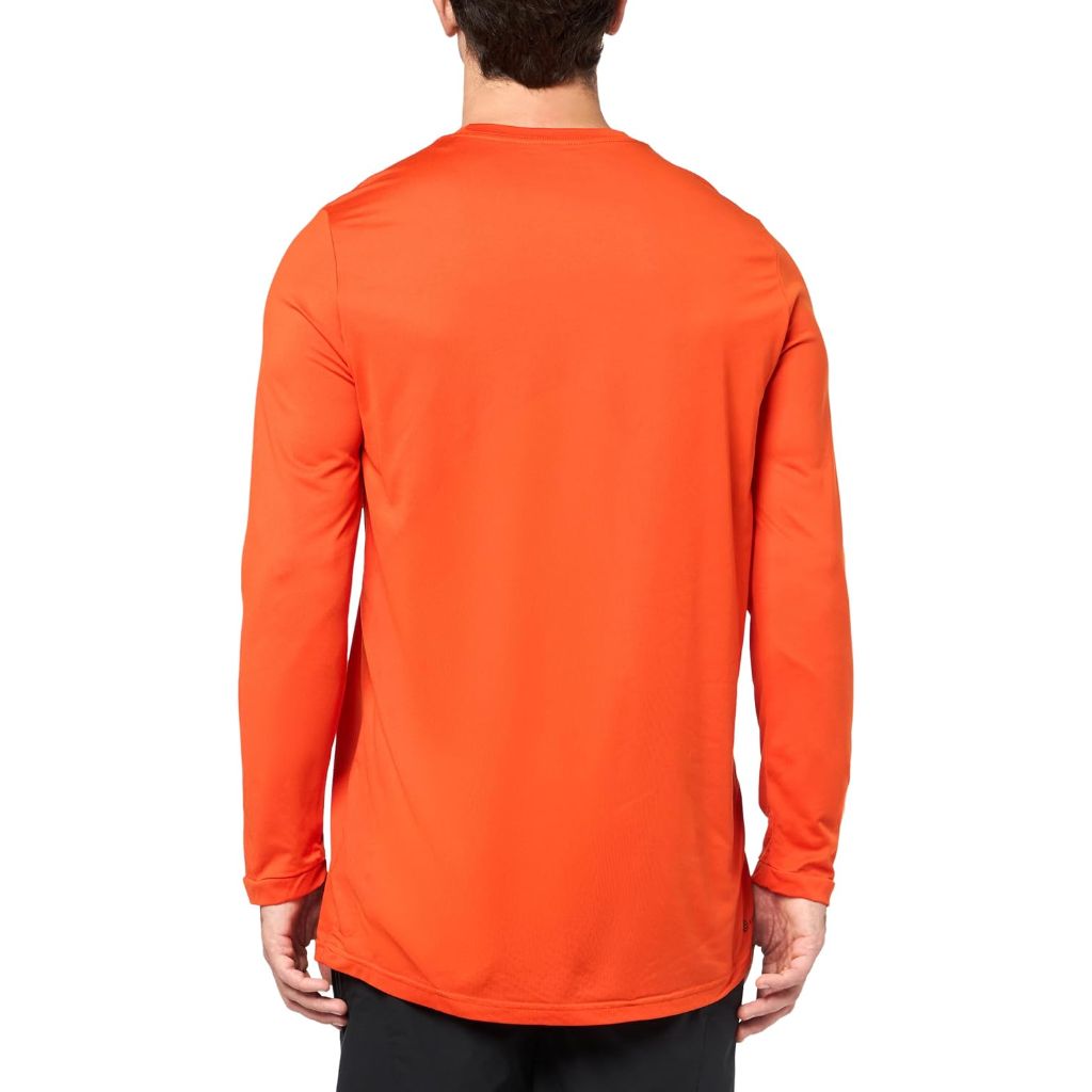 adidas Men's Houston Dynamo Local Stoic Long Sleeve Pre-Game T-Shirt - Orange, XL