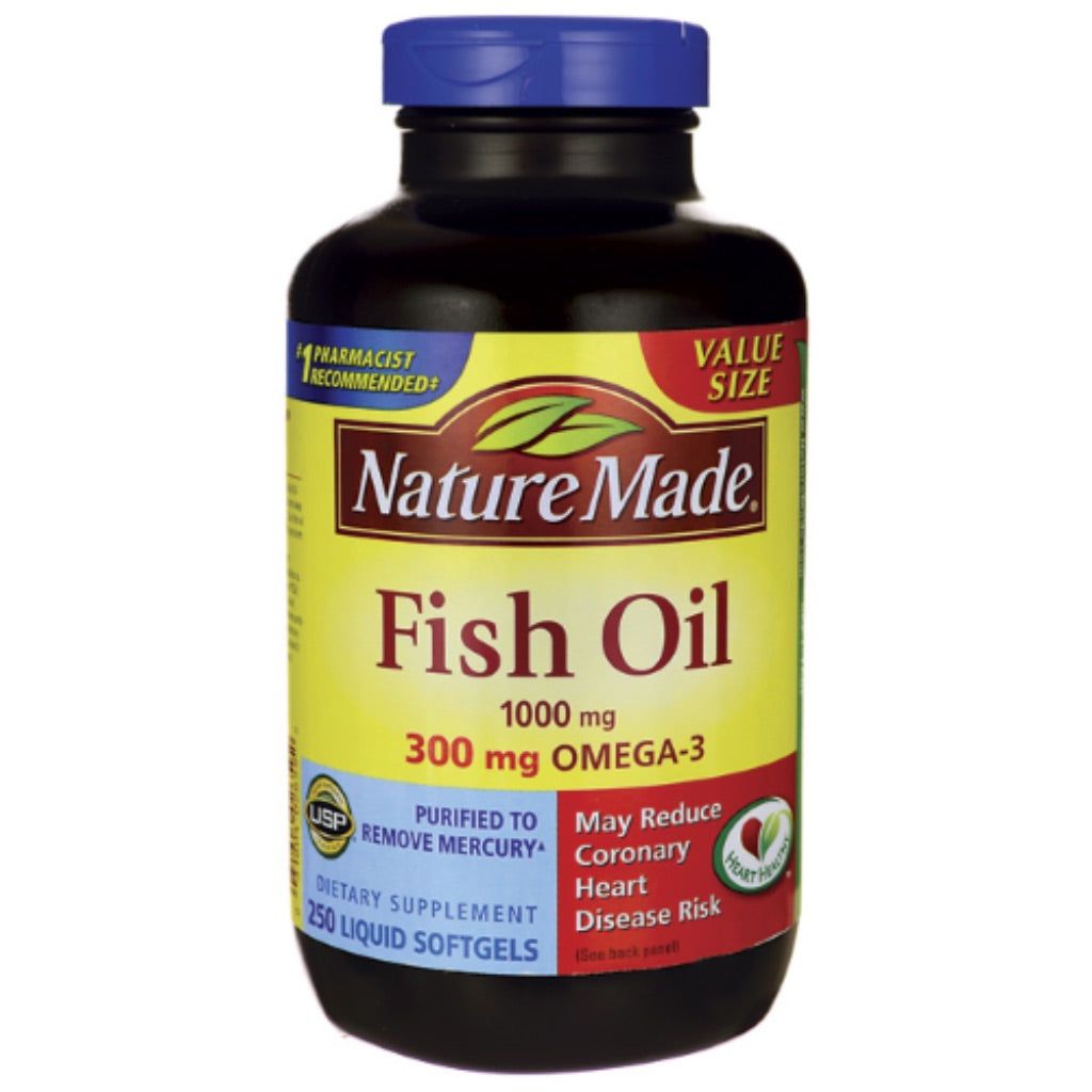 Nature Made Fish Oil 1000 Mg Softgels - 250ct