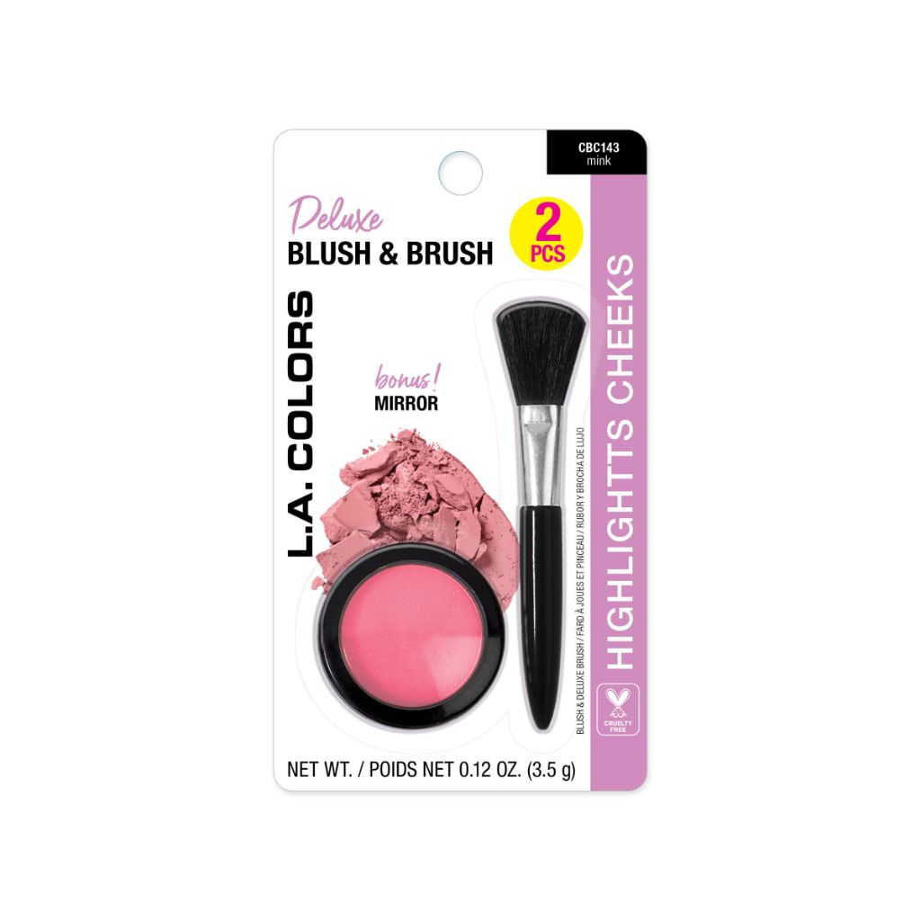 L.A. COLORS Deluxe Blush & Brush , Mink CBC143