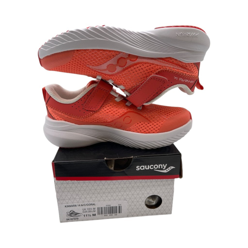 Saucony Kids Kinvara 14 A/C Sneakers, Size 11.5 M, Coral