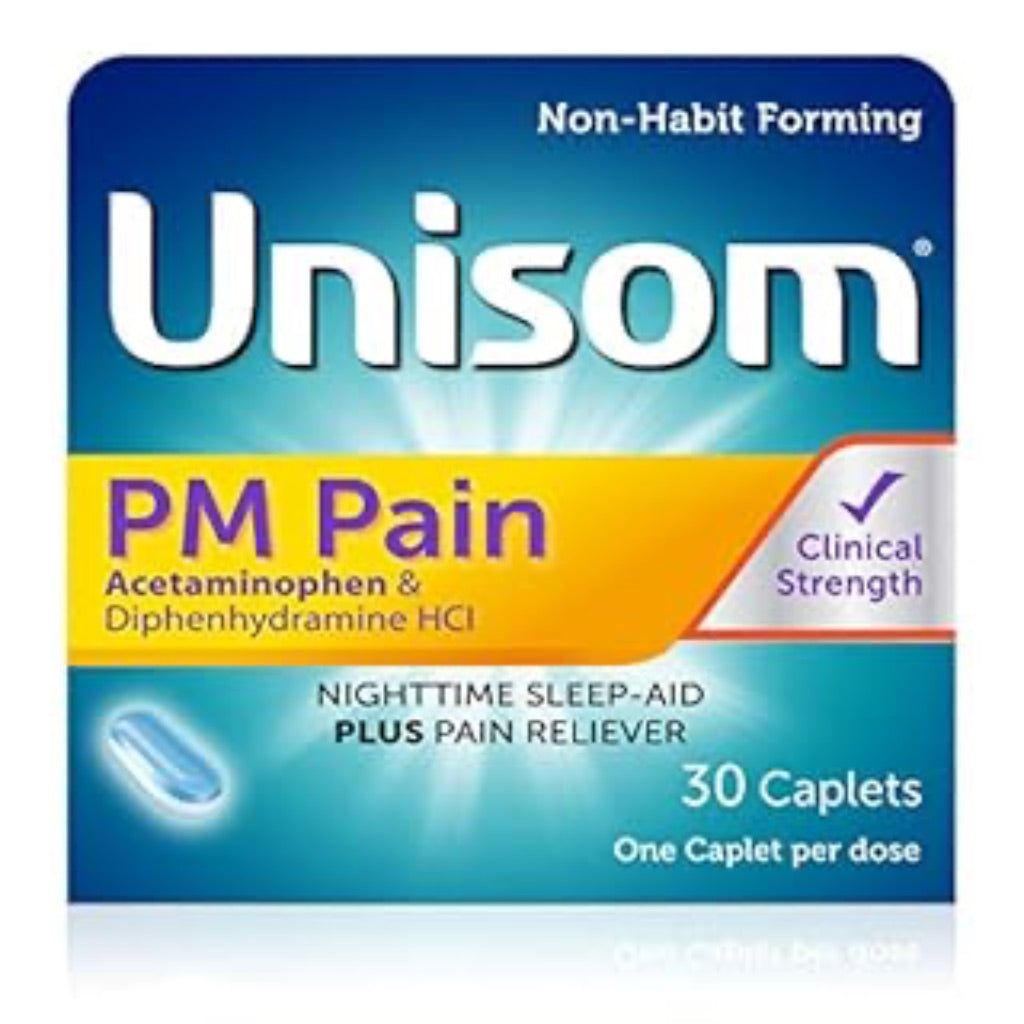 Unisom PM Pain Caplets (30 Ct)  Acetaminphen & Diphenhydramine HCI