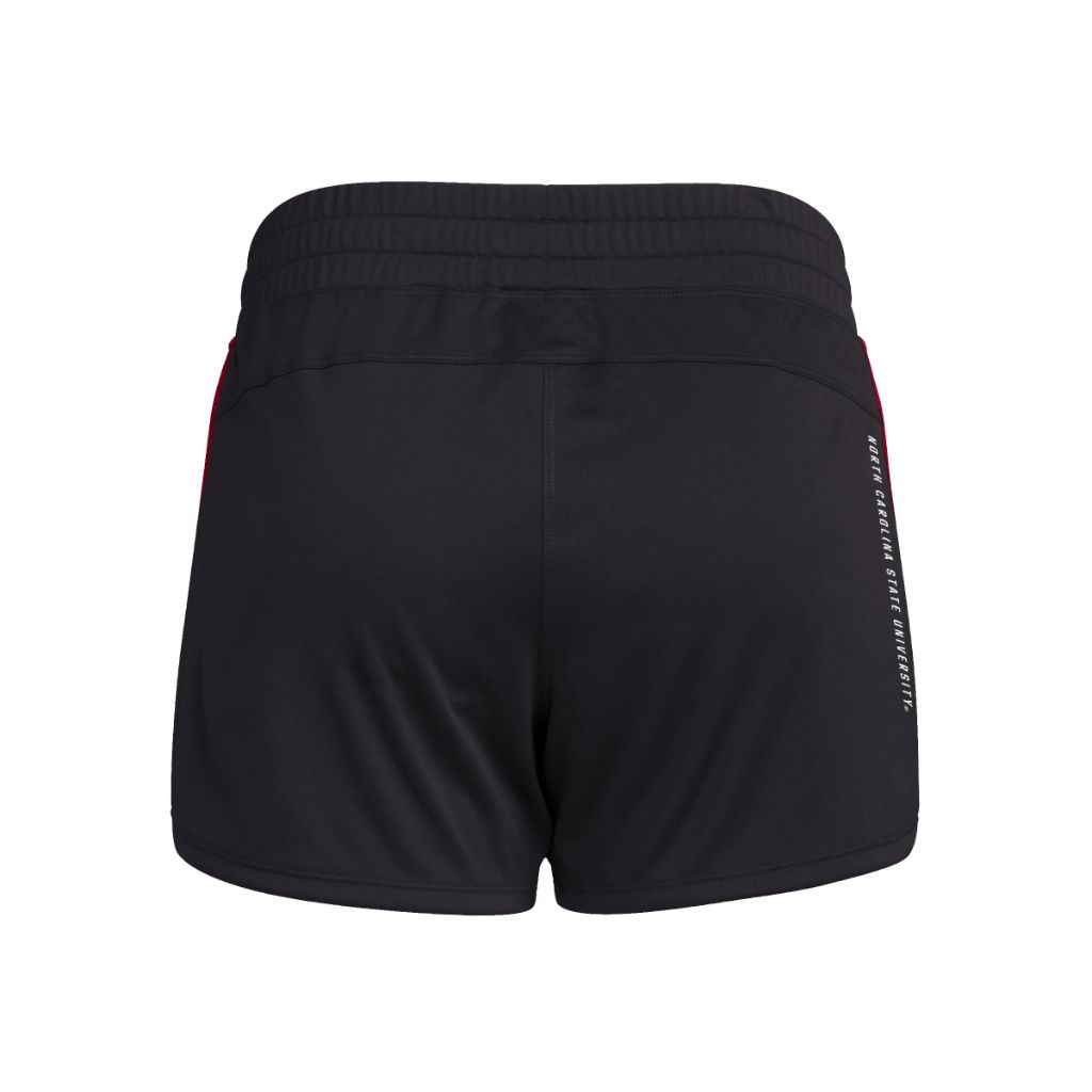 Adidas Women's D4T Woven North Carolina State University Training Shorts, Black/Red North, Large