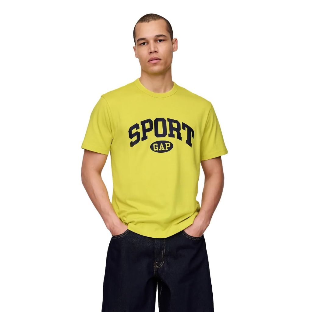 GAP Mens Tropical Novelty Logo Tee - Sulphur XXL