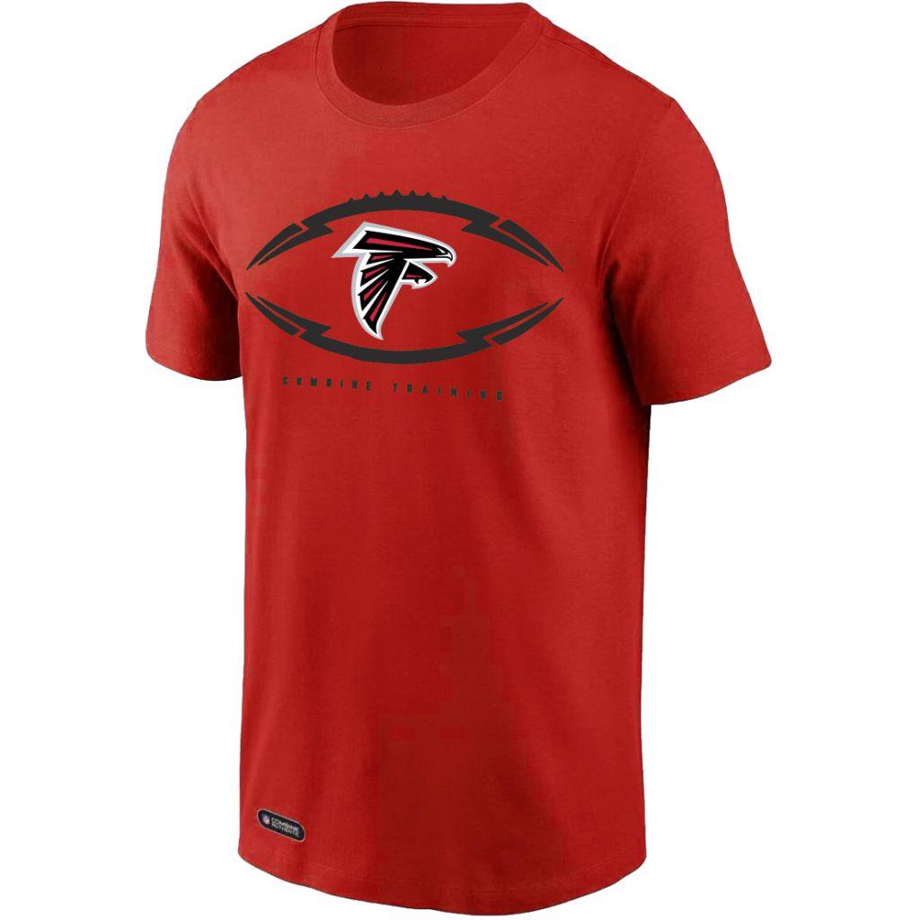 SZ 18-20 NFL Kids Youth 8-20 Armour Ball Team Color Performance Primary Logo Short Sleeve Football T-Shirt ( Atlanta Falcons )