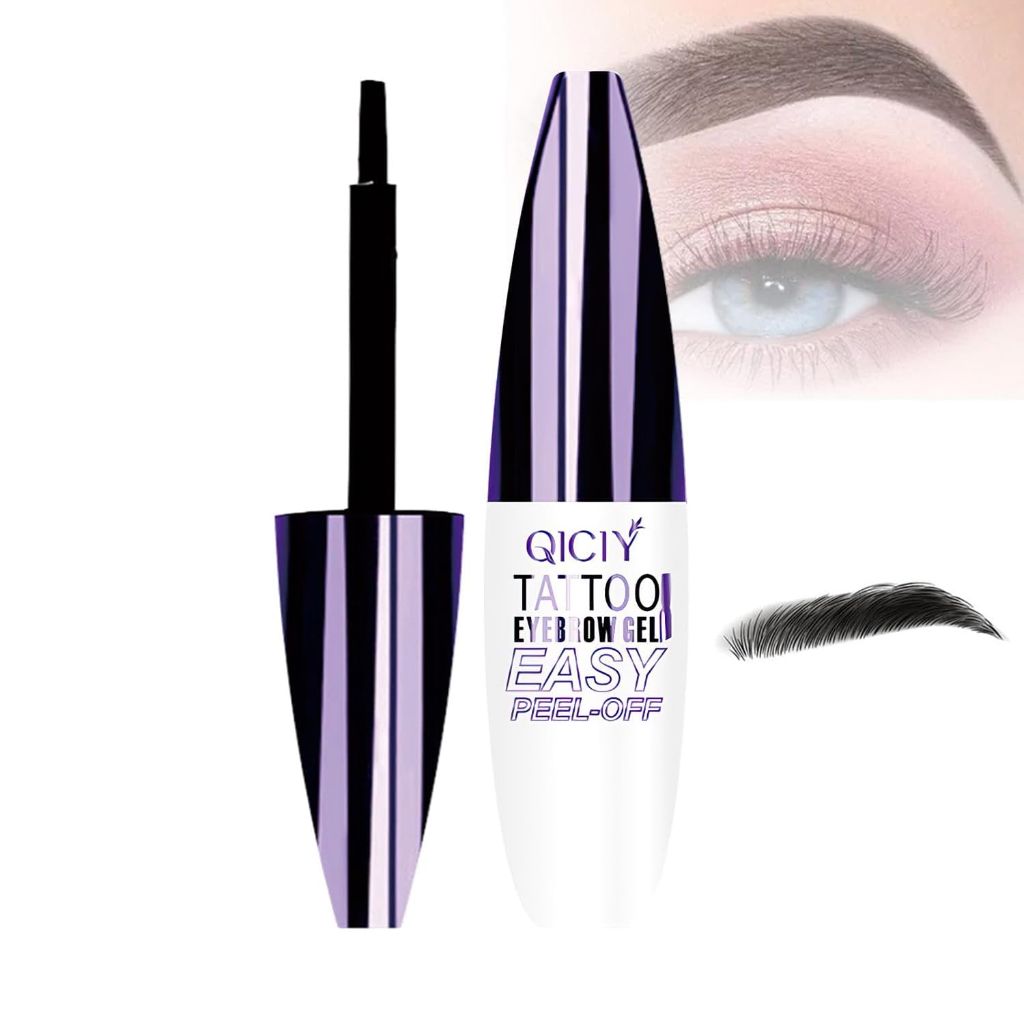QICIY Easy Peel-Off Eyebrow Gel,  Tint, Waterproof & Sweatproof for All Skin Types (#03)