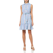 Tommy Hilfiger Shirt Dress, French Blue Multi, SZ 14