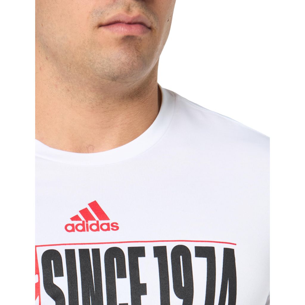 Adidas Men's San Jose Earthquakes MLS Long Sleeve T-Shirt, White, Medium