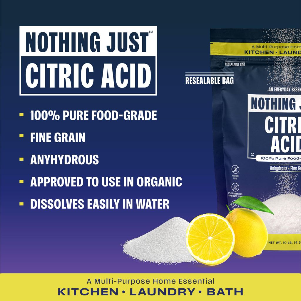 Nothing Just, Citric Acid Pure Food Grade | 5 lb