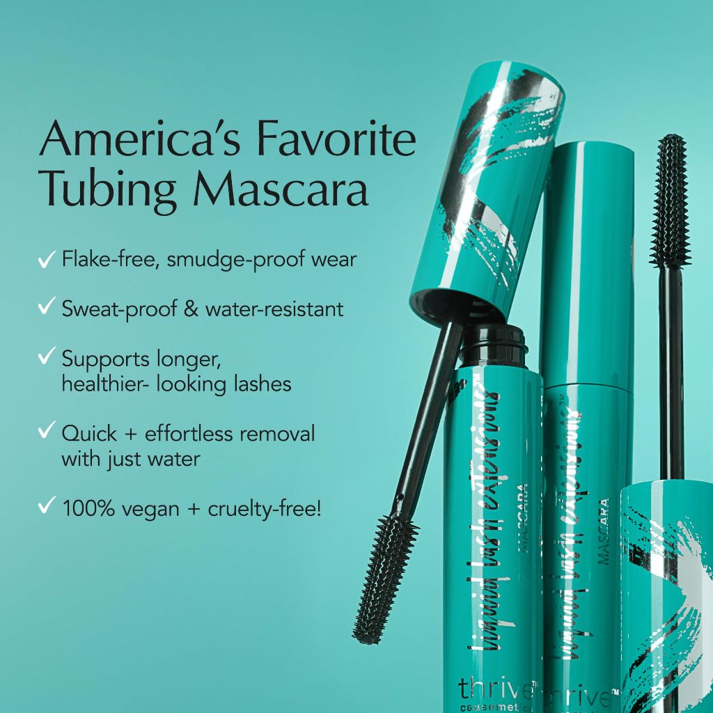 Thrive Causemetics Liquid Lash Extensions Mascara, Brynn (Rich Black)
