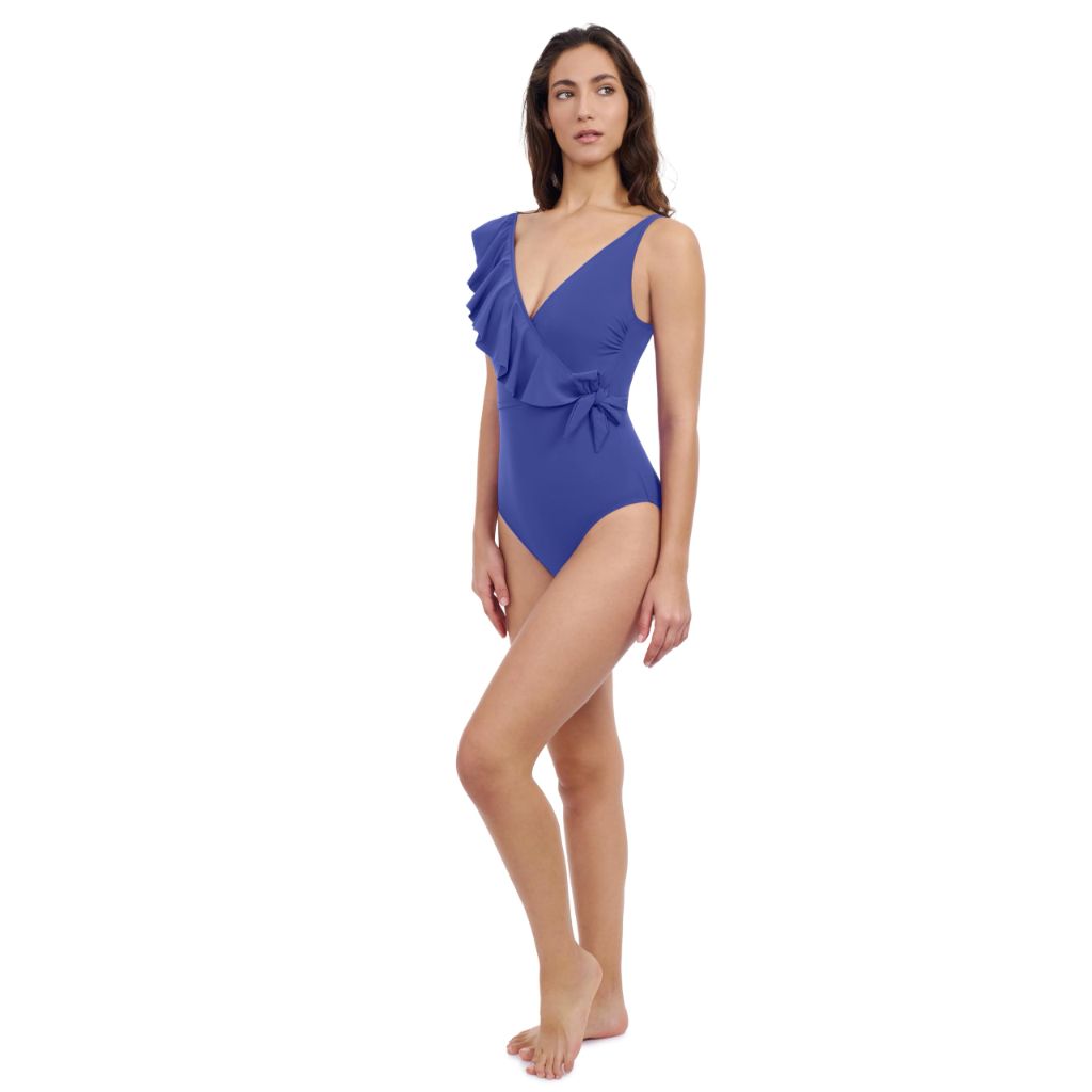 Profile by Gottex Women's Standard Tutti Frutti One Piece Swimsuit, Royal Blue