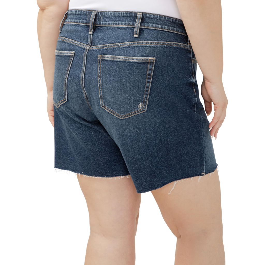 SZ 16 P, Silver Jeans Co. Women's Plus Size Suki Mid Rise Curvy Fit Long Short, Brooks