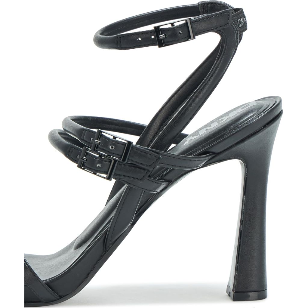 DKNY Women's Cyril Evening Double Belt Strap Heeled Pump Sandal SIZE 7.5
