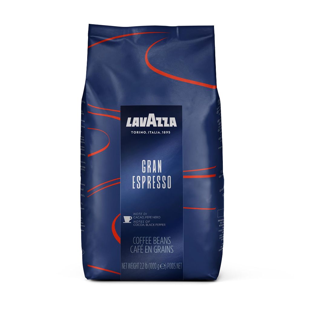 Lavazza Gran Espresso Whole Bean Coffee Blend, Medium Espresso Roast Bag - 2.2lb