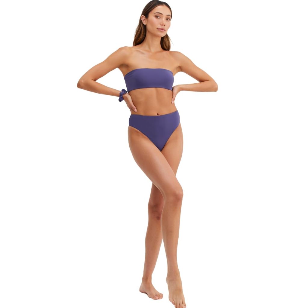 SZ 12 Gottex Women's Standard Endless Summer Reversible Bandeau Bikini Bra, Ink Olive