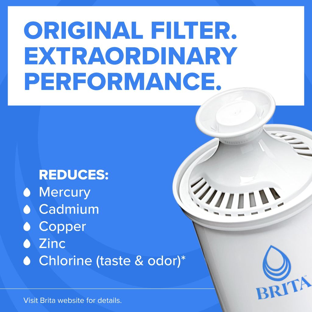 Brita Standard Water Filter for Pitchers and Dispensers, BPA-Free (8 Filters)