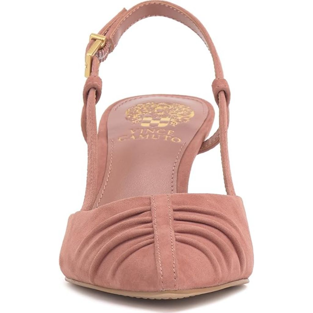 Vince Camuto Womens Kelten Heel, Dark Pale Pink Suede - Size 5.5