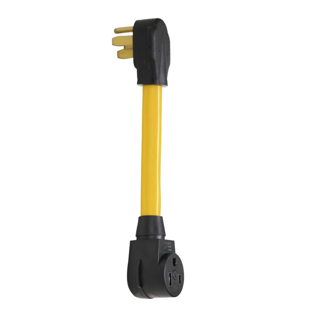 Welder Power Adapter Cord, NEMA 14-50P 4 pole Male Plug to 6-50R 3 Slot Female Receptacle outlet