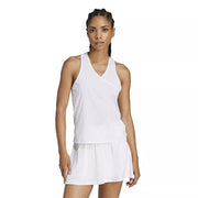 Women's adidas CLIMACOOL Tennis V-Neck Tank Top, Size: Large, White