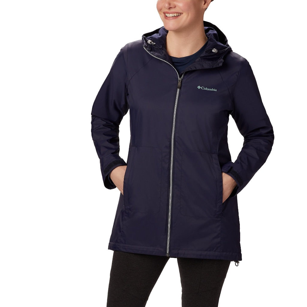 Columbia Plus Size Switchback Lined Long Jacket (Dark Nocturnal) Women's Coat