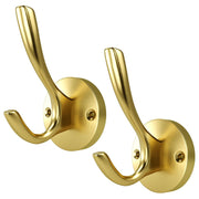 ZUONAI Gold Bathroom Towel Hooks Gold Coat Hooks 2 Pack
