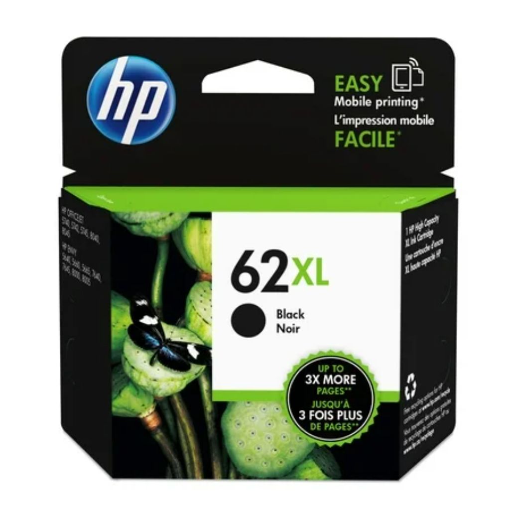 HP 62XL High Yield Black Original Ink Cartridge  ~600 pages  C2P05AN#140